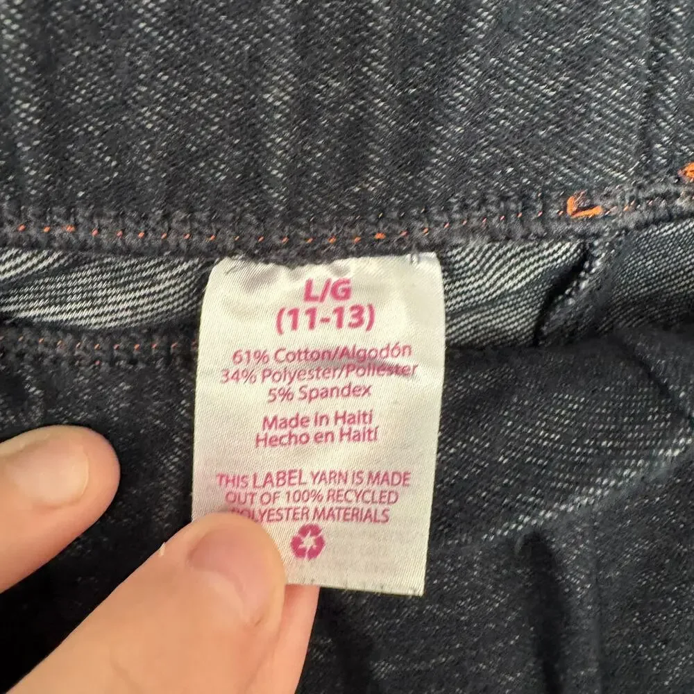 No Boundaries Faux Jeggings Dark Wash Leggings Juniors Size Large / 11 - 13 - Picture 4 of 5